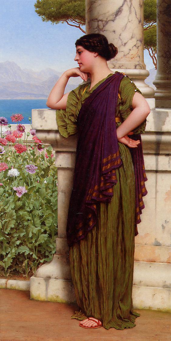 Pensamientos tiernos – John William Godward John William Godward Master Apollon