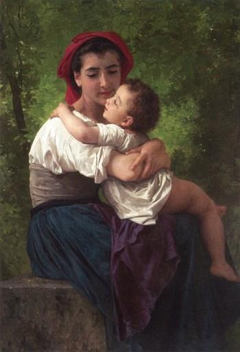 El pequeño abrazo – William Bouguereau William Bouguereau Master Apollon