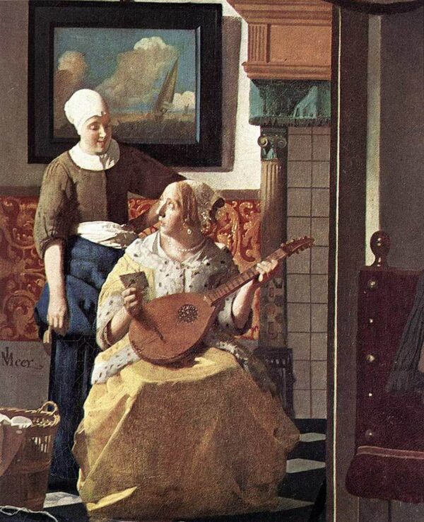 El detalle de la carta de amor (Vermeer) – Johannes Vermeer Johannes Vermeer Master Apollon