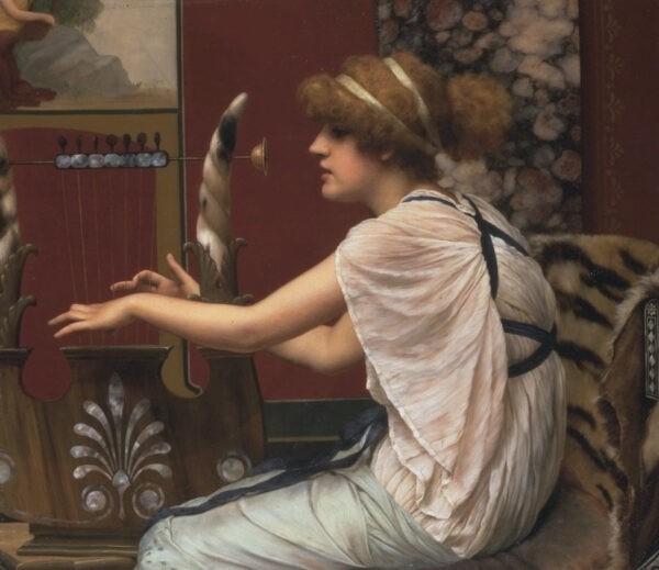 La Musa Erato y su lira – John William Godward John William Godward Master Apollon