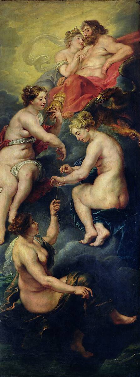 El Ciclo Médicis: Los tres destinos que predicen el futuro de María de Médicis – Peter Paul Rubens Peter Paul Rubens Master Apollon