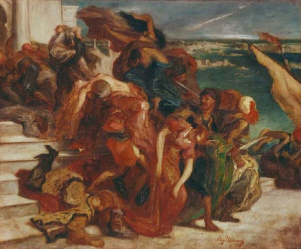 Vuelo de mujer turca – Eugène Delacroix Eugène Delacroix Master Apollon