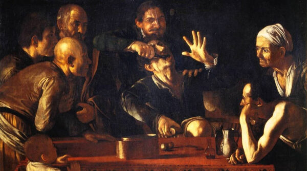 La extracción del diente – Caravaggio Caravaggio Master Apollon