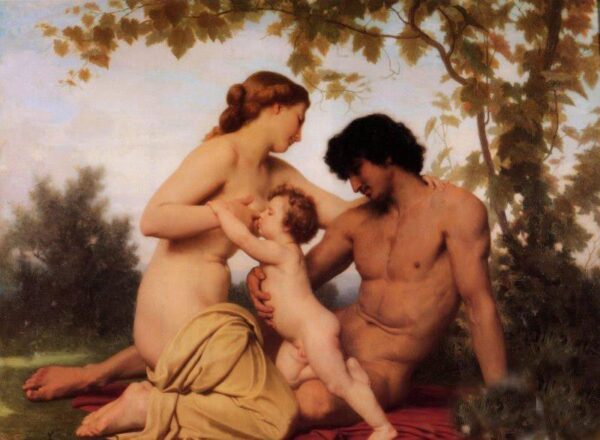 El tiempo de la familia – William Bouguereau William Bouguereau Master Apollon