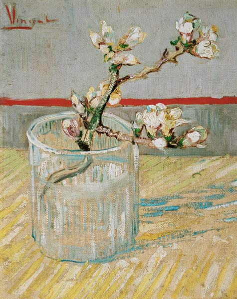 Rama de almendro en flor en un vaso – Van Gogh Vincent Van Gogh Master Apollon