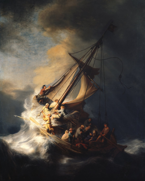 Cristo en la tempestad sobre el mar de Galilea – Rembrandt van Rijn Cuadros populares Master Apollon