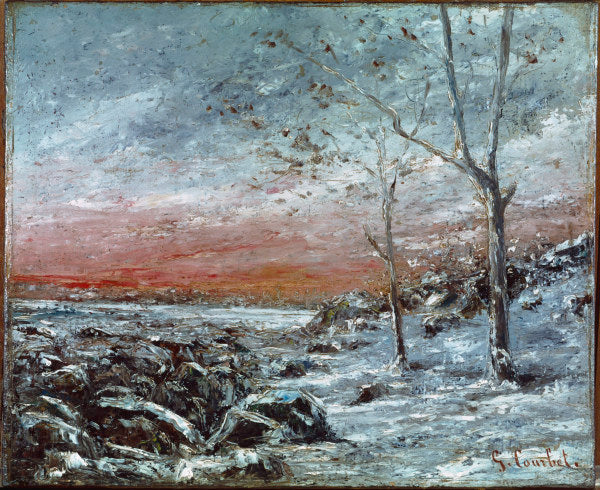 Paisaje de invierno – Gustave Courbet Gustave Courbet Master Apollon