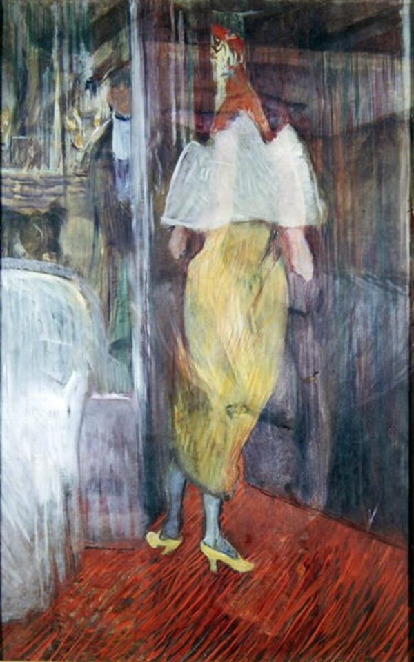 Mujer entrando en un vestidor en el teatro – Toulouse Lautrec Henri de Toulouse-Lautrec Master Apollon