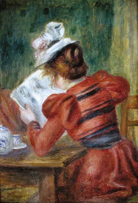 Chica joven que lee – Pierre-Auguste Renoir Pierre-Auguste Renoir Master Apollon